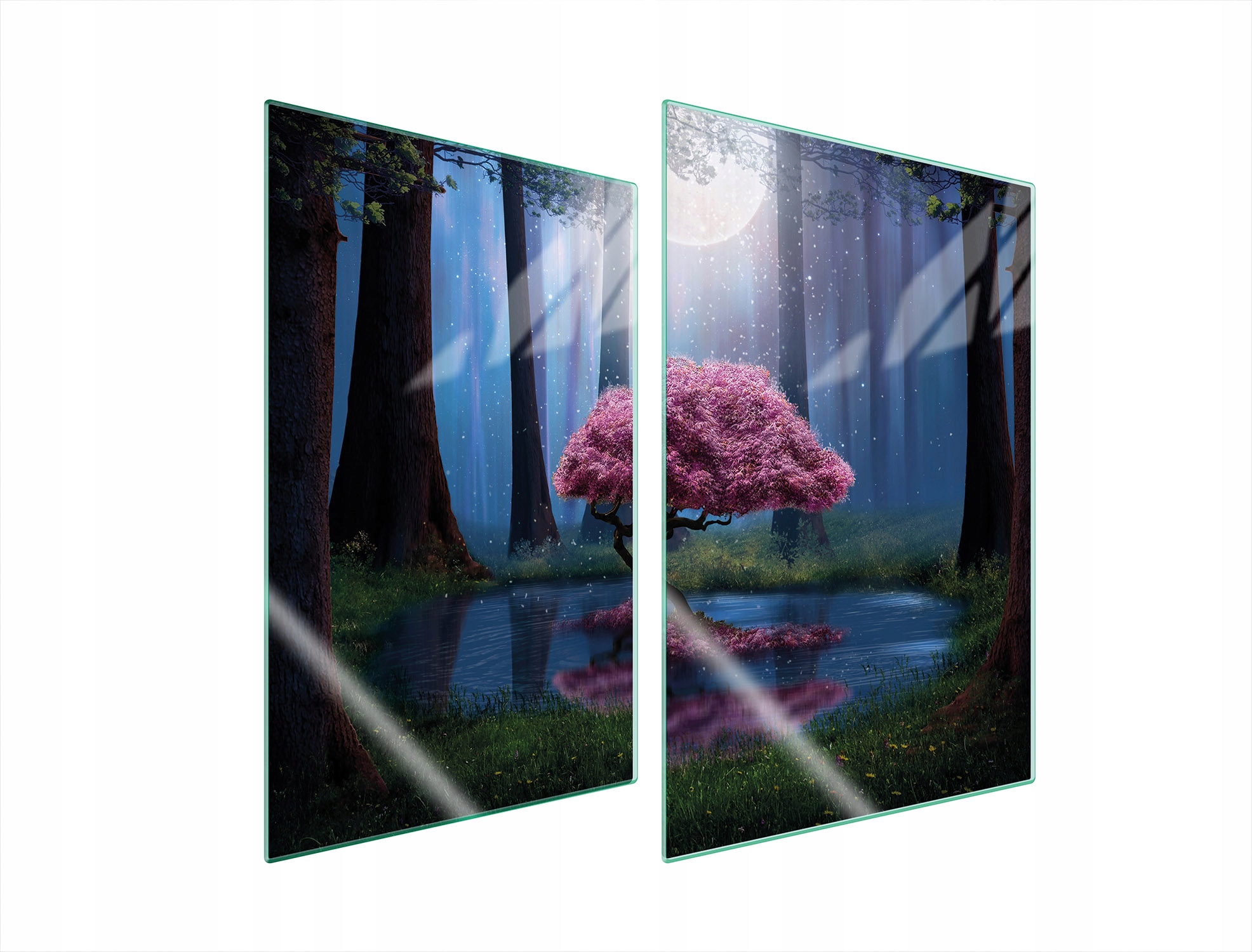 Skleněná Ochranná Deska Do Kuchyně 2x35x52 Dřevo Tvrzené Sklo