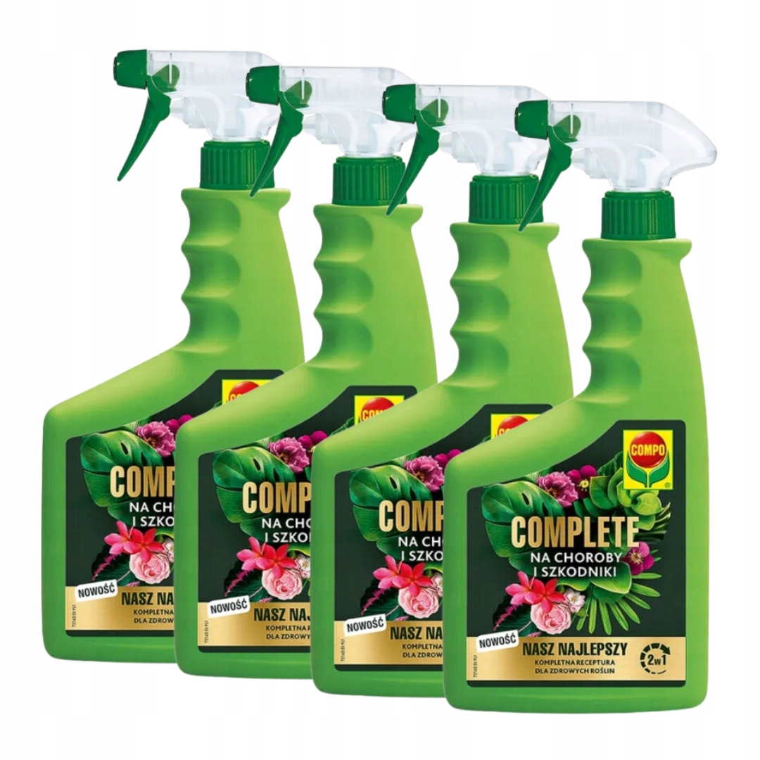 Compo Complete 2w1 Spray na choroby i szkodniki 500ml Zestaw 4 sztuk!