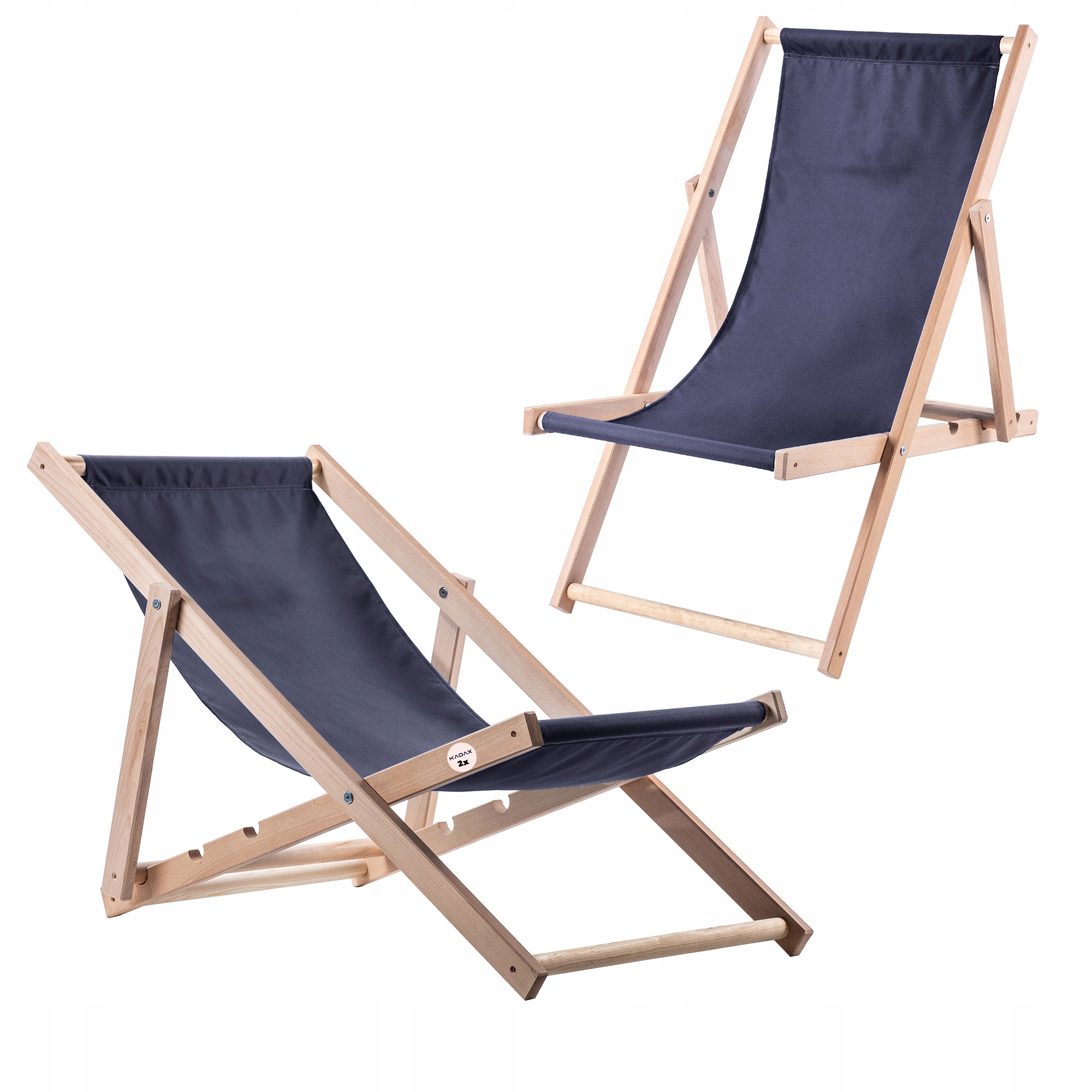 Leżak Drewniany Ogrodowy Plażowy Składany Leżaki 2x Polski Wysokiej Jakości
