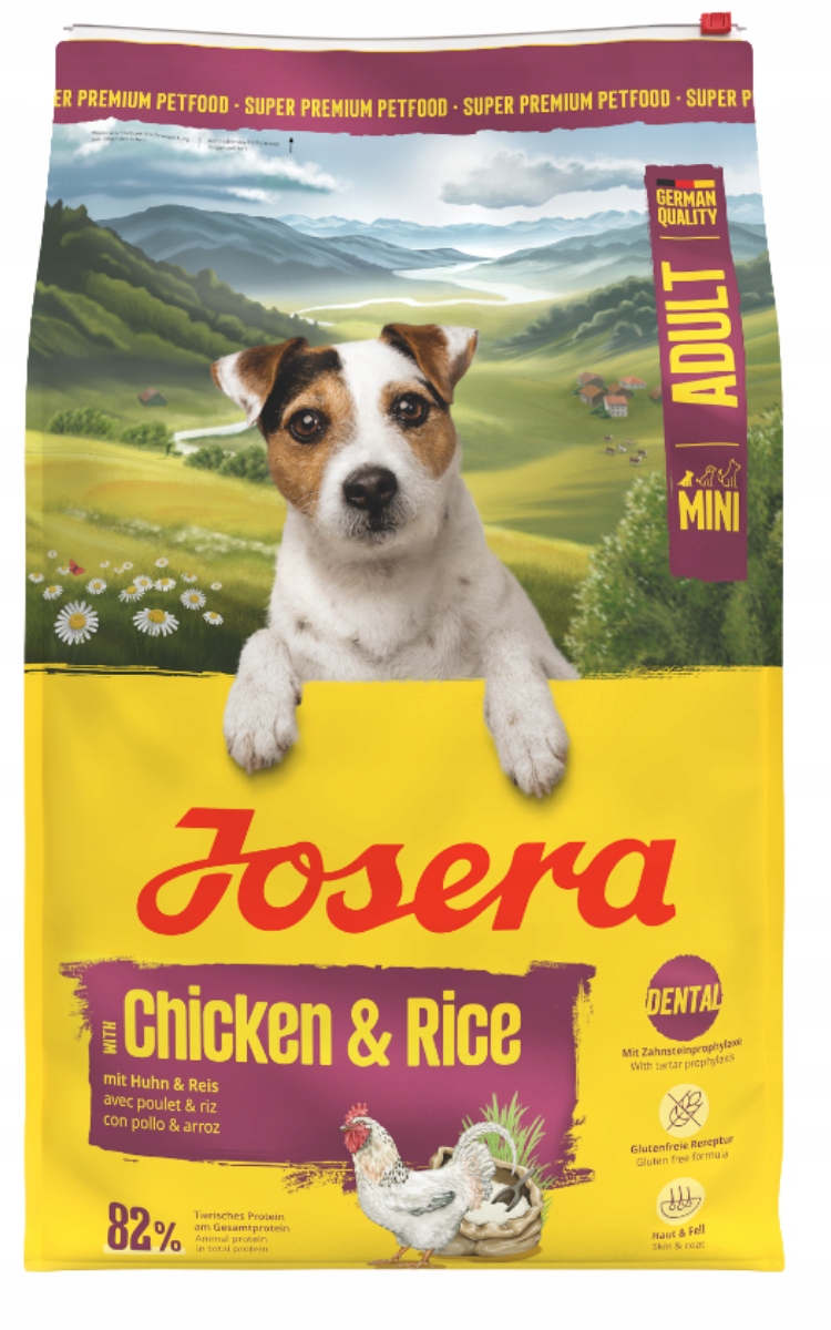 Levně Josera Adult Mini Suché krmivo pro psa 3 kg Zubní kuře rýže