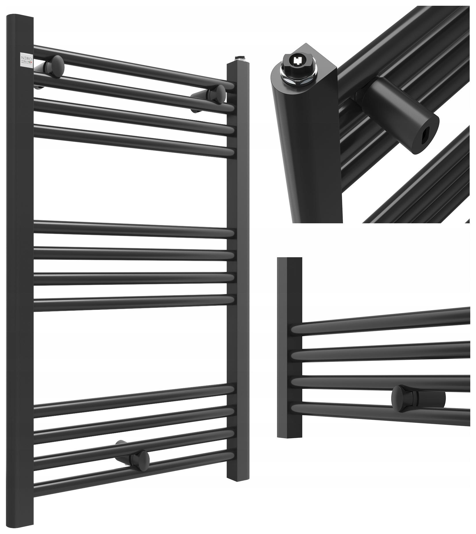 Rebríkový radiátor do kúpeľne, vodný, Kalorifer 80/50 cm, dekoratívny Puerto