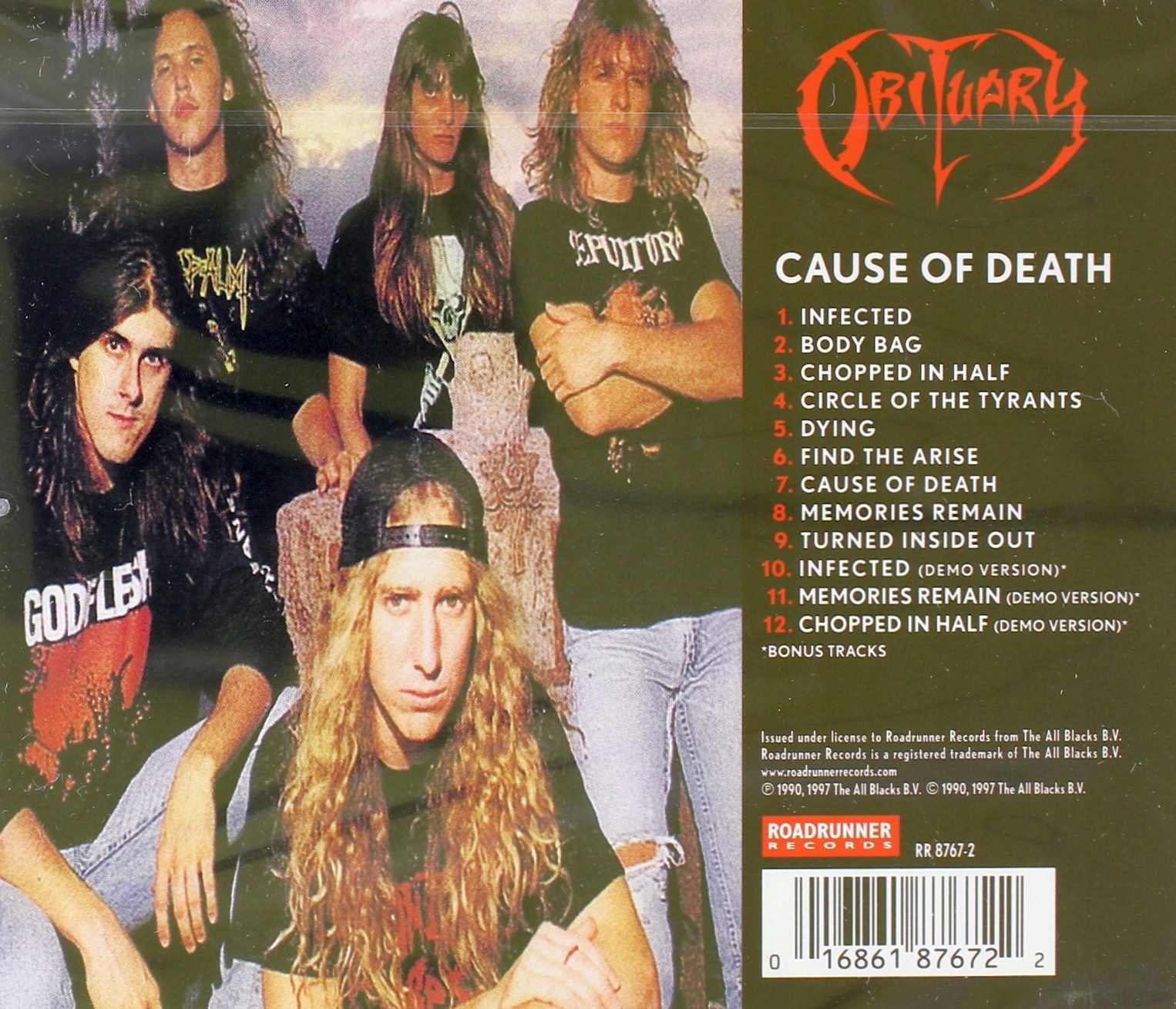 OBITUARY: CAUSE OF DEATH (CD) Stan opakowania oryginalne