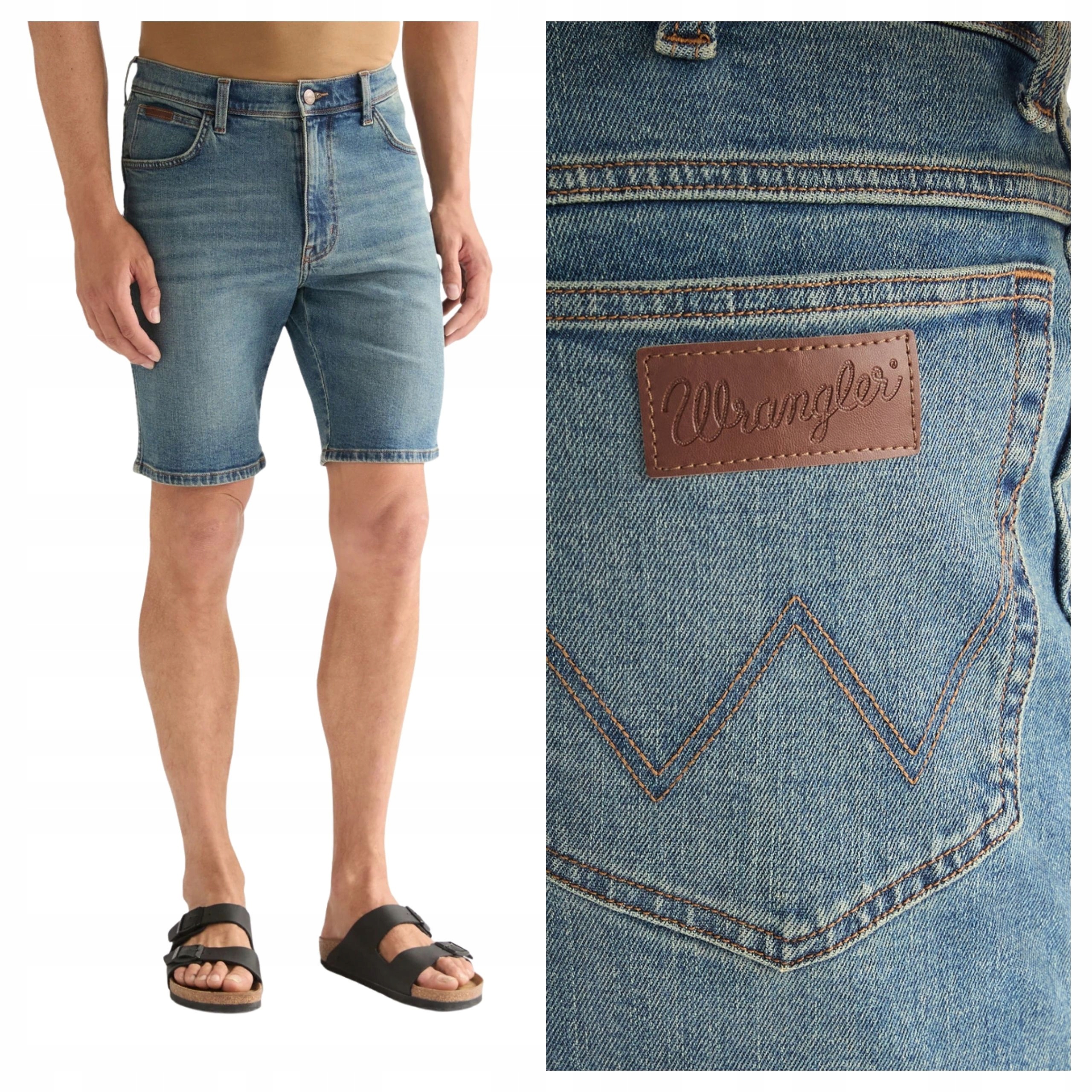 Pánské šortky Wrangler Texas Shorts Jeansové modré W32