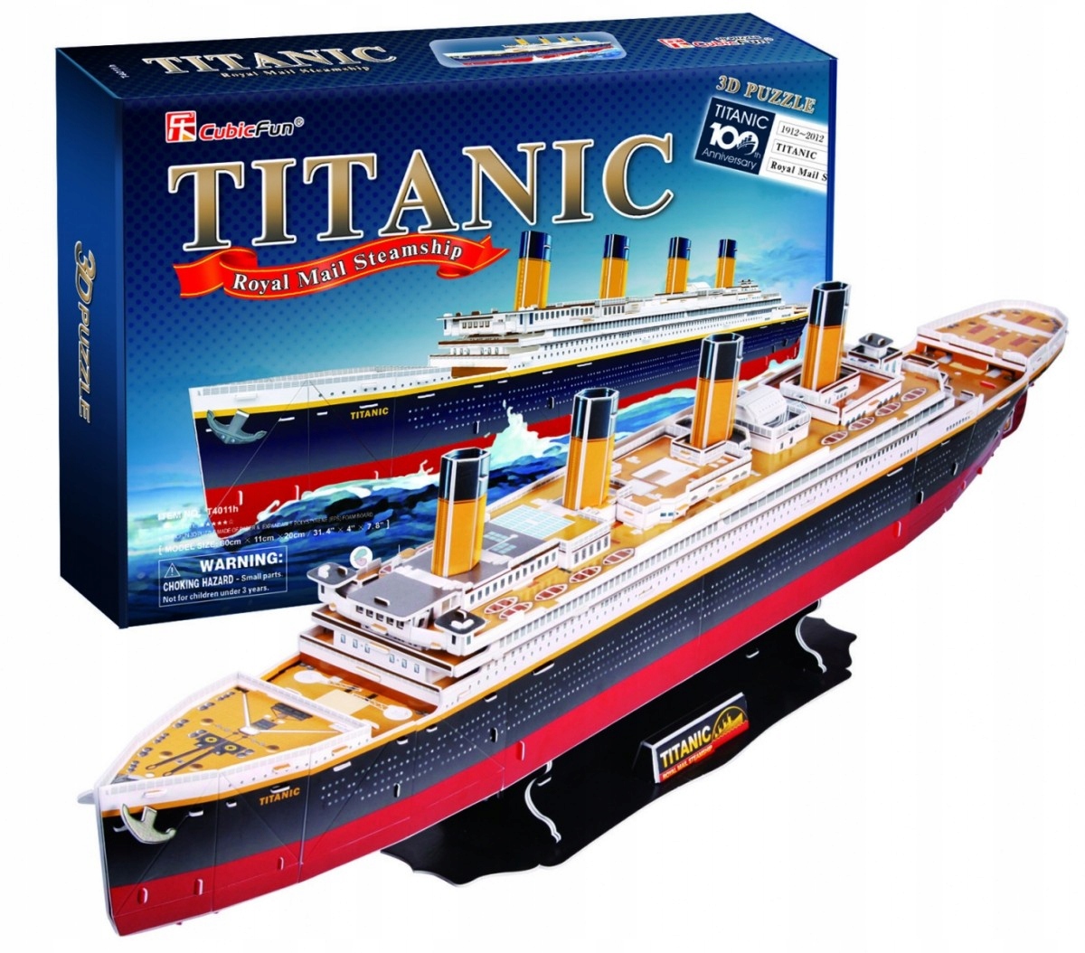 Puzzle Titanic Duży 3D Cubic Fun 113el