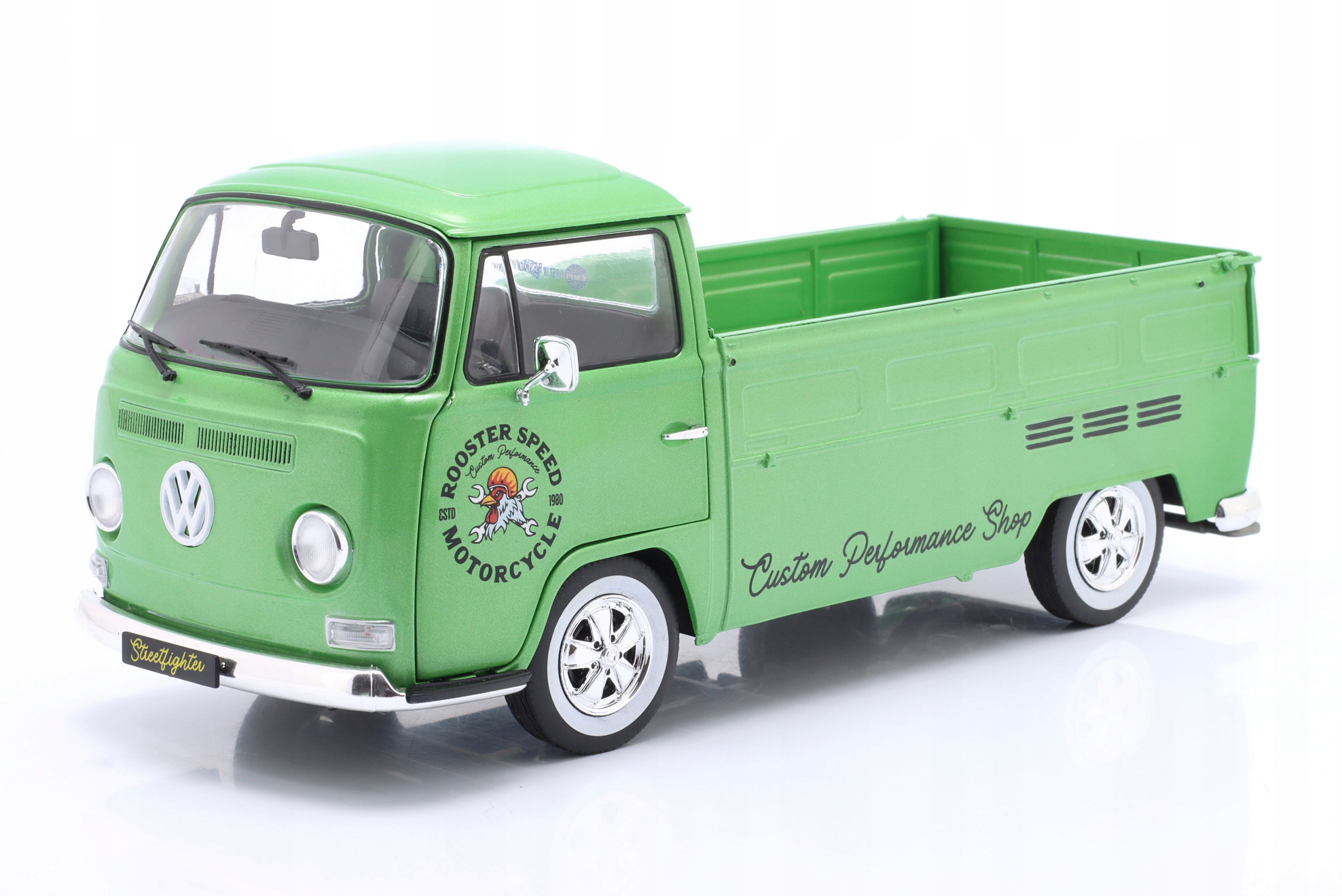 Volkswagen Vw T2 Pick-up Custom Performance Shop 1968 Zelená Solido 1:18