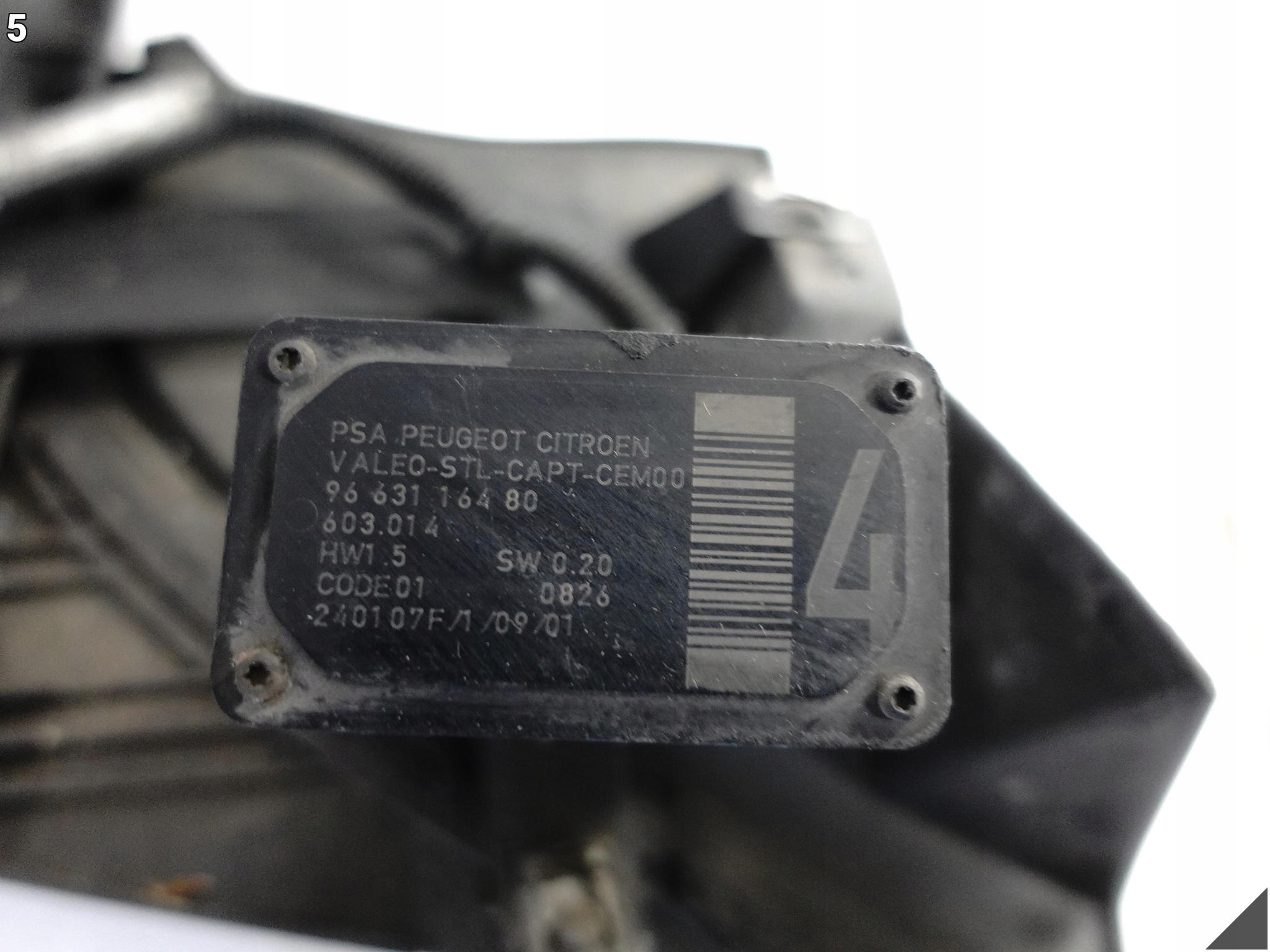 CITROEN C6 05-12 mudguard front part right front + sensors changes supports