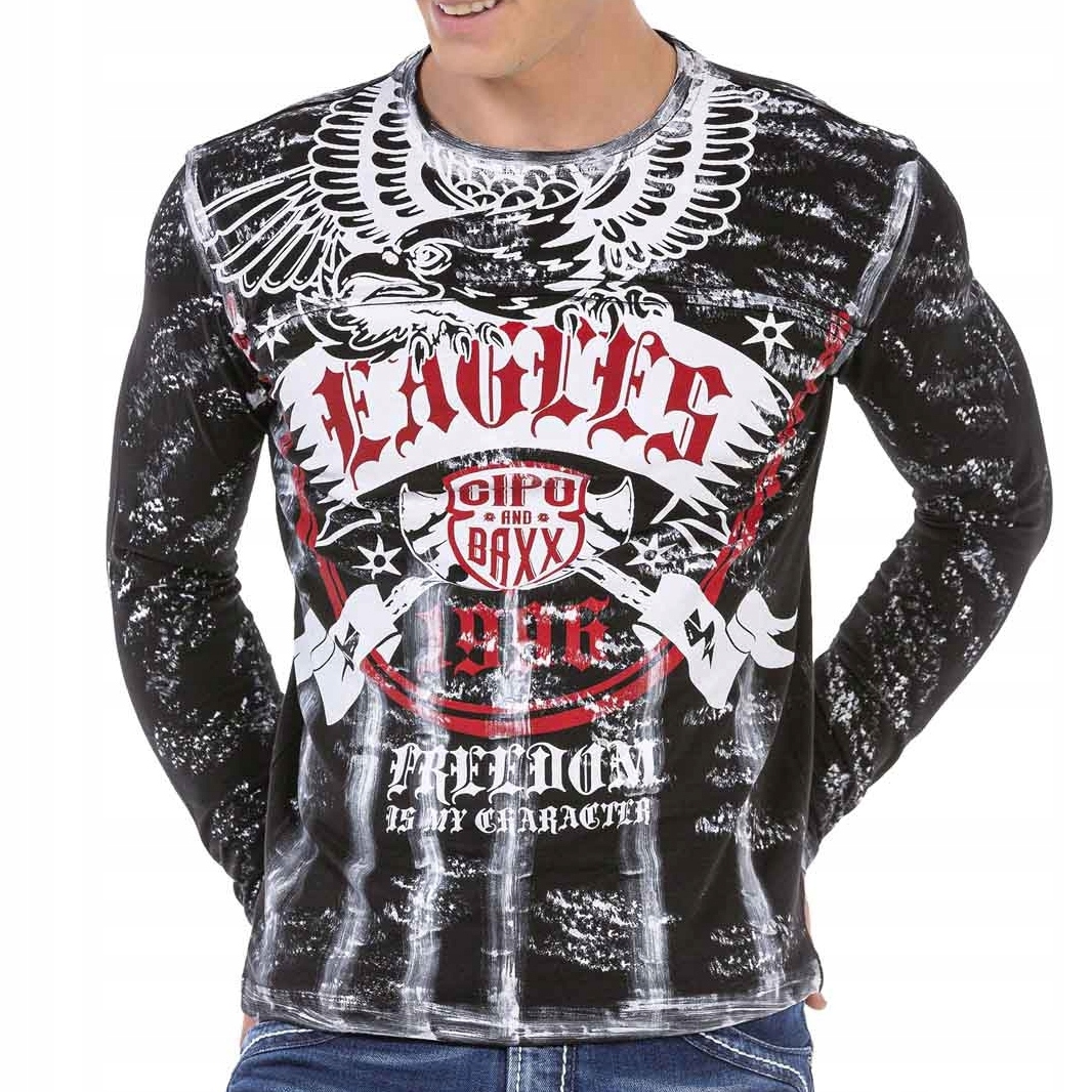 

Cipo Baxx Bluza Longsleeve Malowany Mazany Eagle