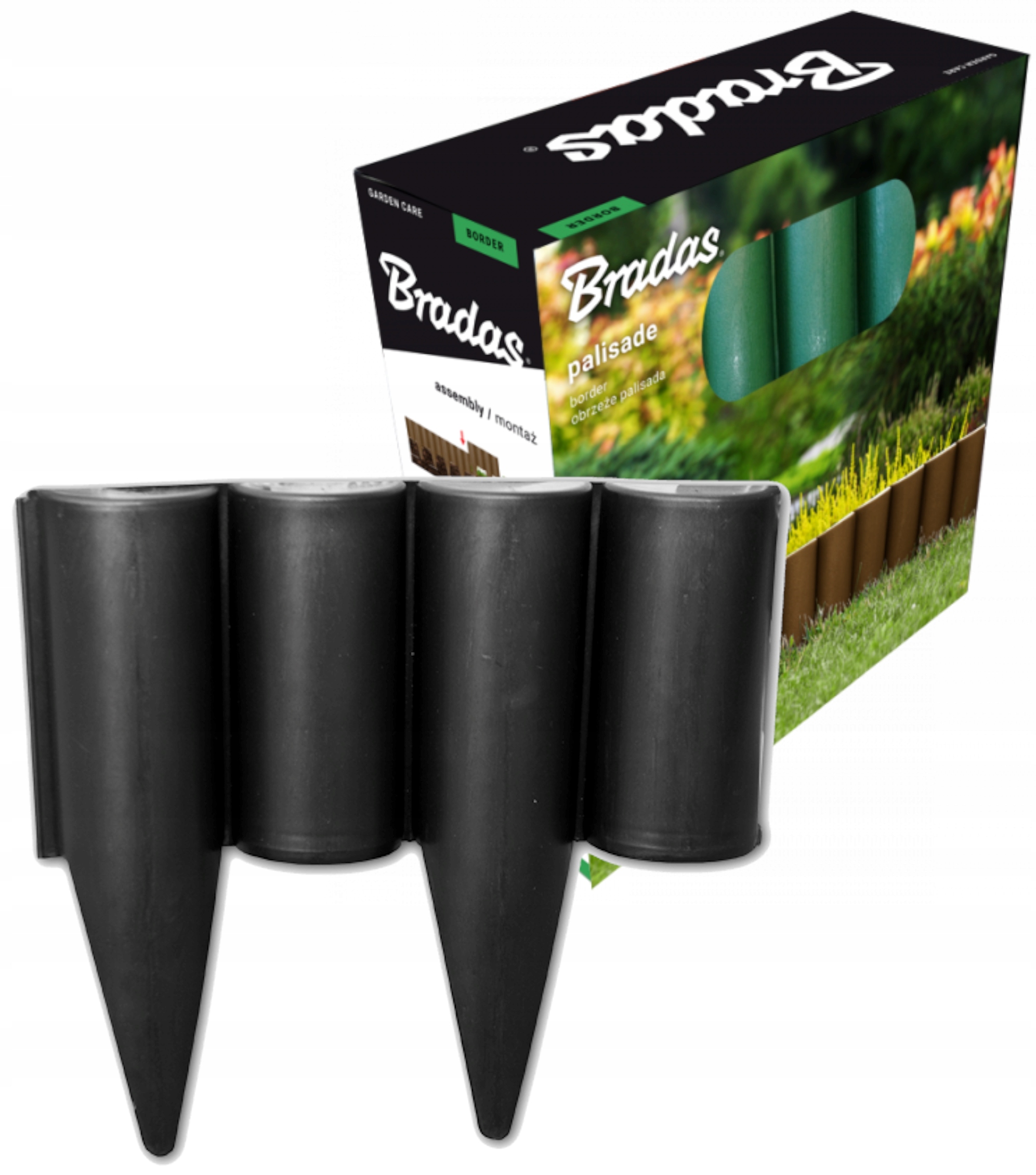 

Obrzeże palisada 2,5m czarne Bradas OBP1202-002BK
