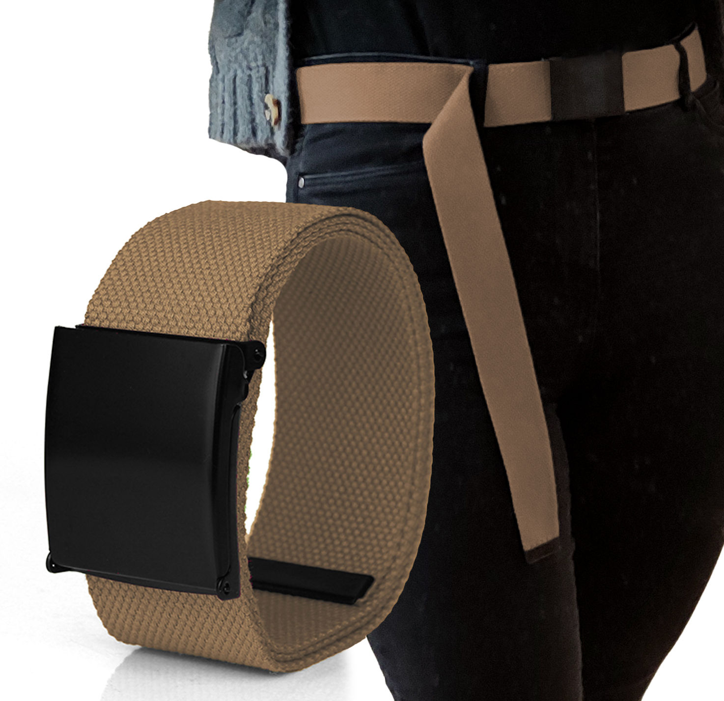 

Pasek damski męski do spodni parciany długi