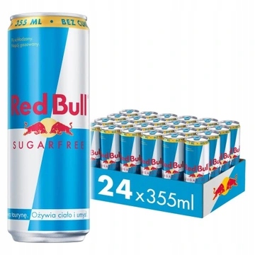 Napój Energetyczny Red Bull Bez Cukru Puszka 355ml 24 szt.