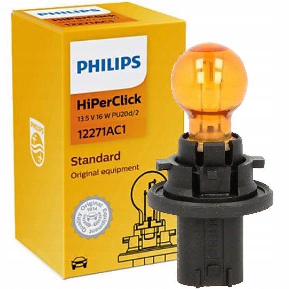 

Żarówka Kierunkowskazu PCY16W 12V PU20d-2 Philips