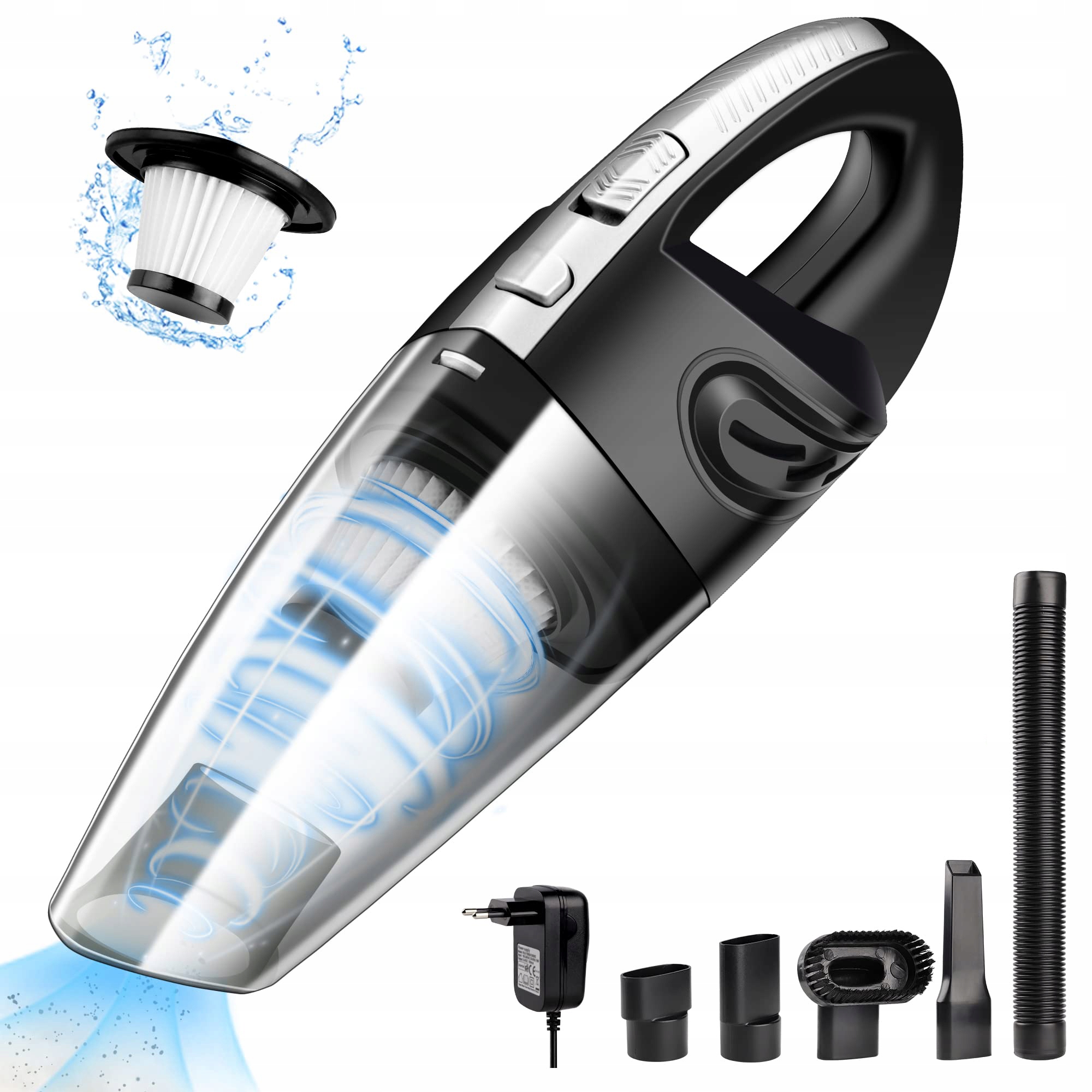 Bezdrátový Vysavač do auta, vertikální, výkonný, 120 W