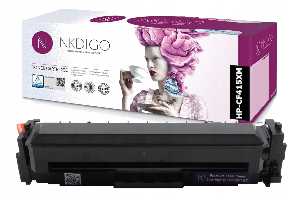 4x Toner Inkdigo do HP COLOR LJ M479fdw M479dw M454dn M454dw W2030X 415X Kod producenta W2030X - W2033X |415A| LJ PRO MFP 479
