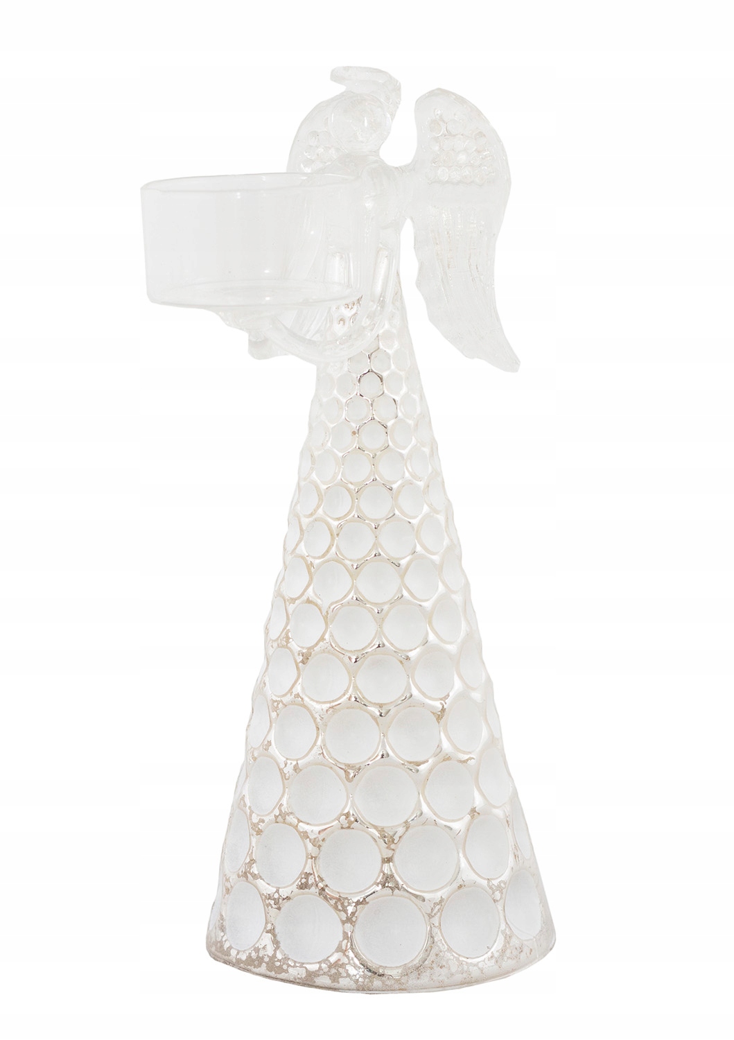 

Świecznik Anioł Świąteczny tealight biały 20cm