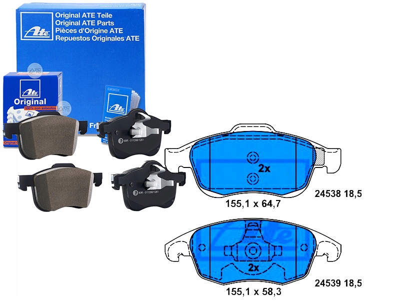Brzdové Destičky Citroen Přední Berlingo C4 DS4 08-