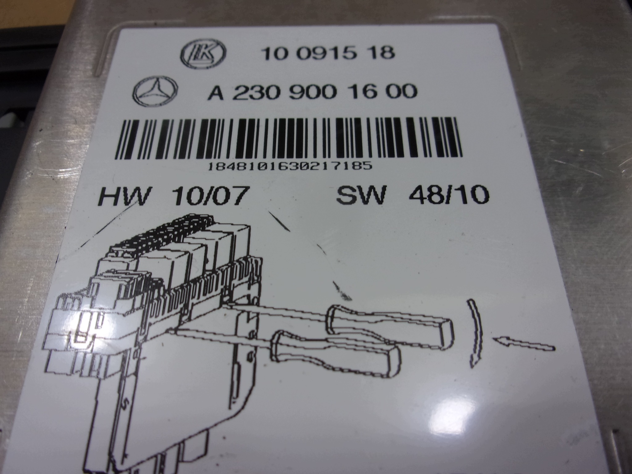 MERCEDES R230 SL 230 SL 500 control unit module SAM A2309001600