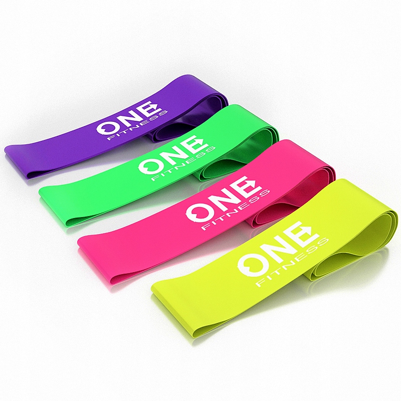 ZESTAW 4 GUM DO ĆWICZEŃ MINI BAND ONE FITNESS