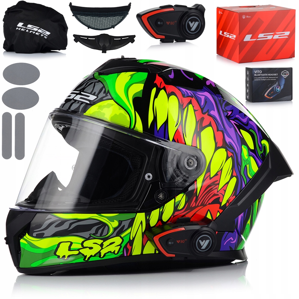 Motocyklová Prilba LS2 FF820 Rapid III Systém Pinlock Ecer 22.06 Interkom