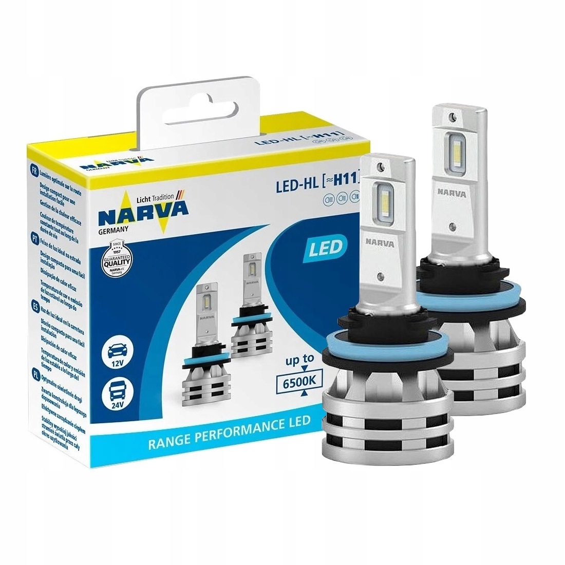 H11 LED NARVA PERFORMANCE GERMANY 6500K 12V 24V B6416380 za 239,98 zł