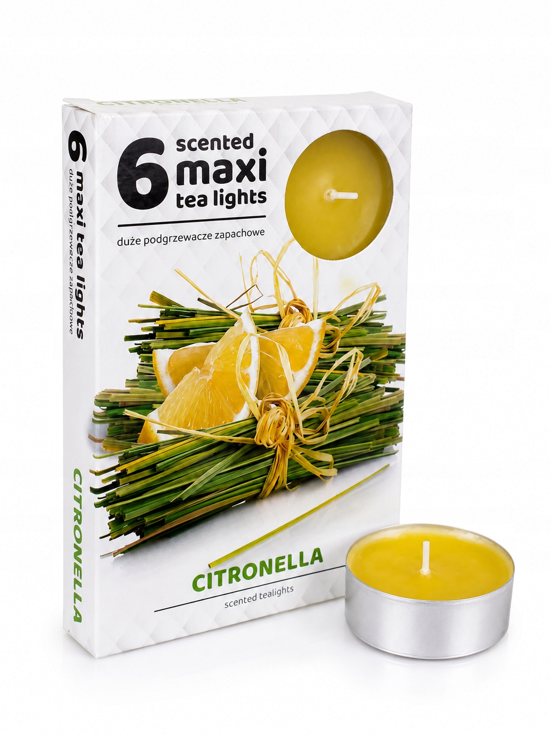 Podgrzewacze zapachowe MAXI 6 szt. tealighty, CITRONELLA