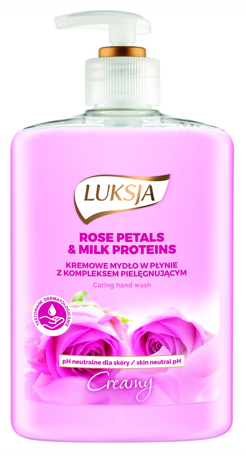 

Mydło w płynie Luksja Mleko i płatki róż 500ml