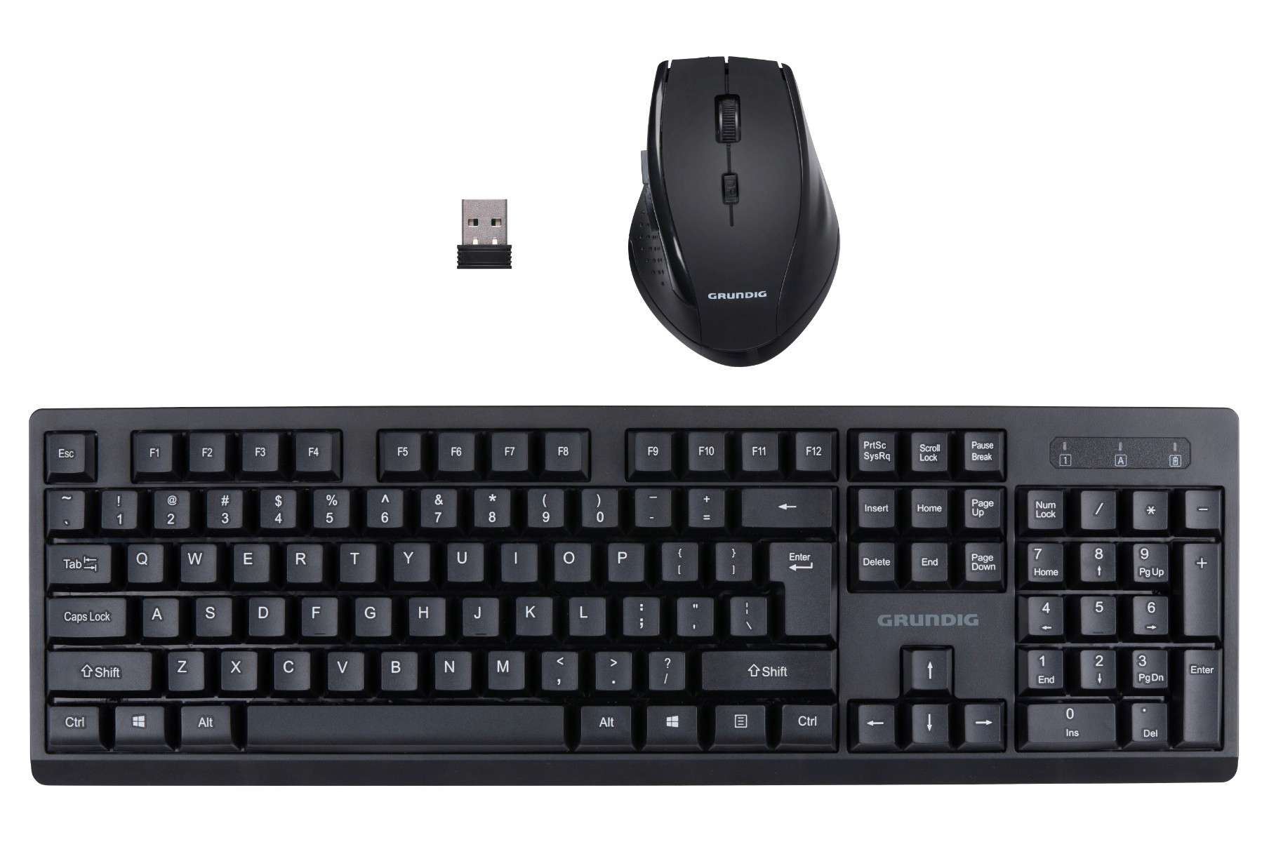 Grundig Bezprzewodowa klawiatura i mysz zestaw Bluetooth Qwerty Plug&Play