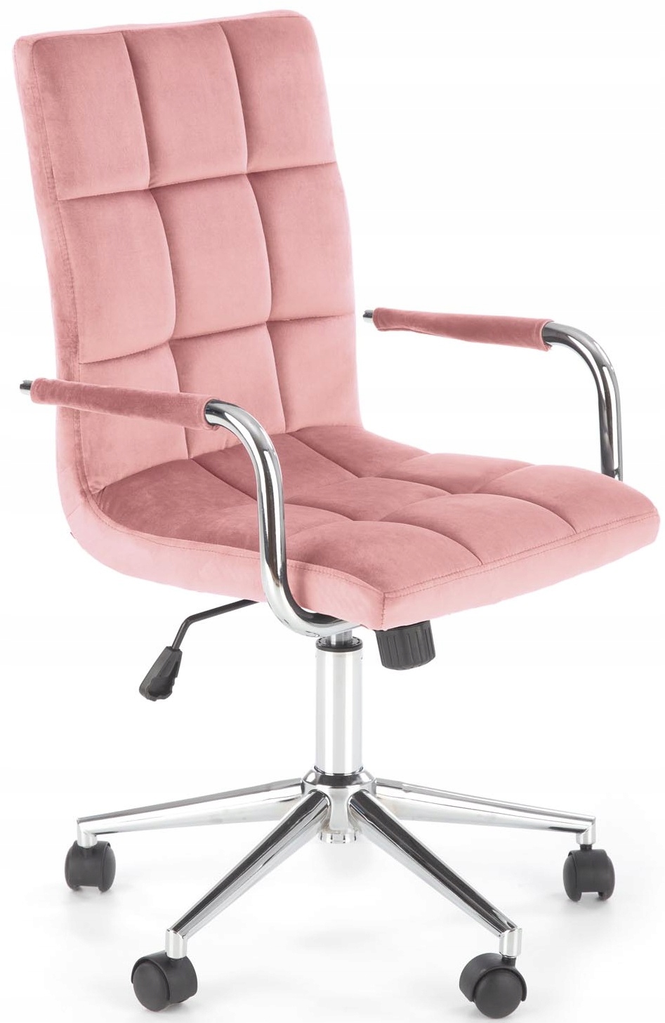Fotel Biurowy Obrotowy Gonzo 4 Różowy Velvet Halma