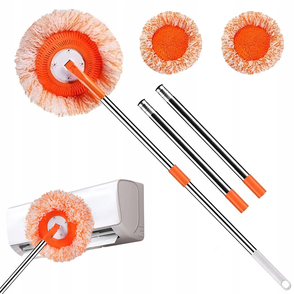 Levně Rotační Mop Nástroj Pro Úklid 360 Stupňů Nástěnných Mopů Nastavitelný