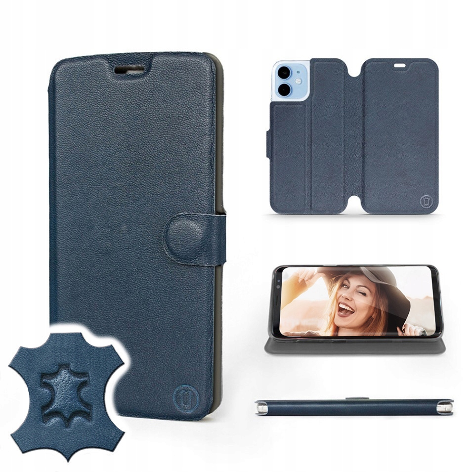 

Etui Mobiwear do Apple iPhone 12 mini - Blue Leath