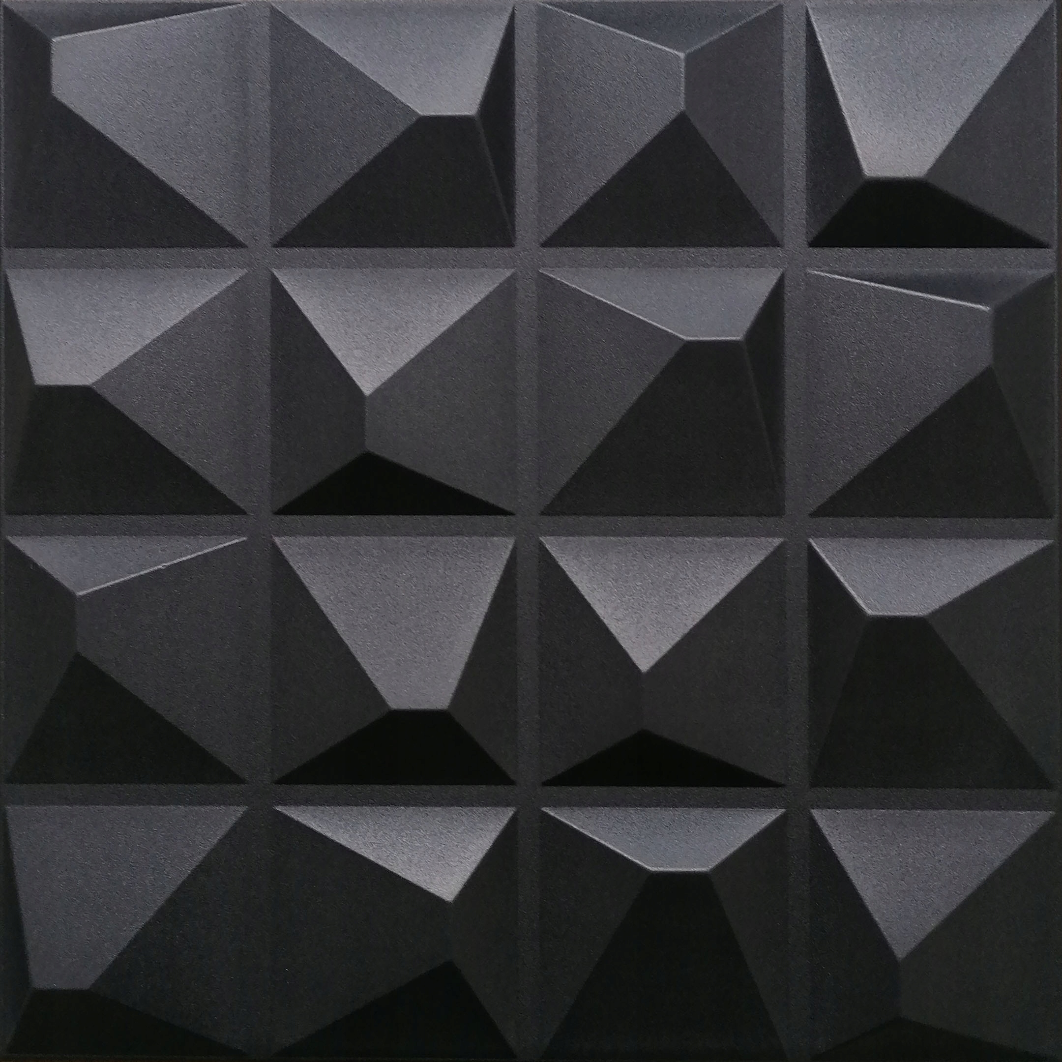 

Panele 3D Dekoracyjne Czarne Kasetony Kryształ 3D