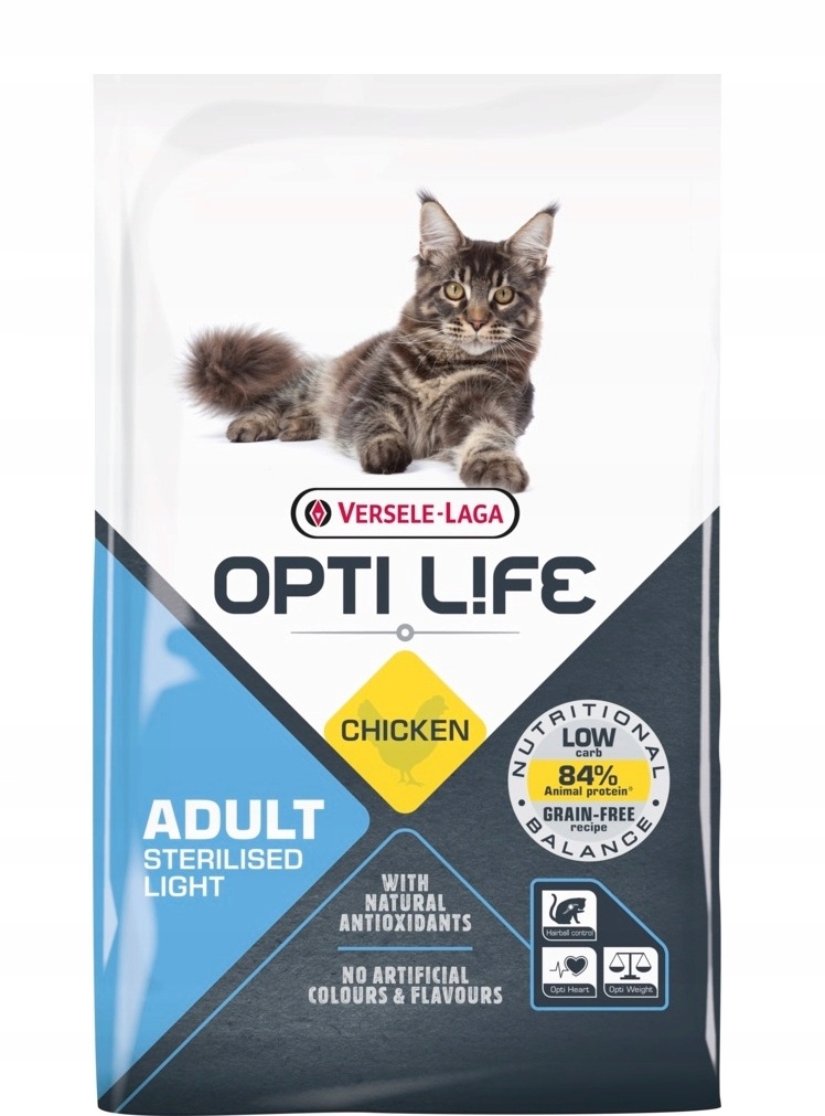 Versele-laga Opti Life Cat Light Chicken 7.5 kg pro sterilizované kočky