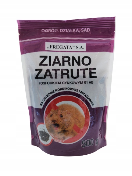 

Ziarno zatrute na gryzonie nornikowate i myszowate