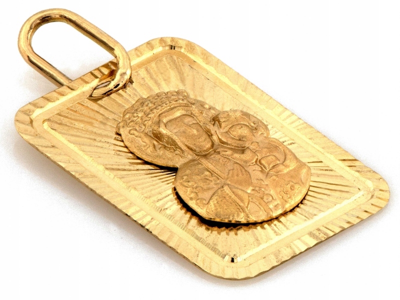 Zlatý přívěsek Au 585 Panna Maria Čenstochovská ZA8206