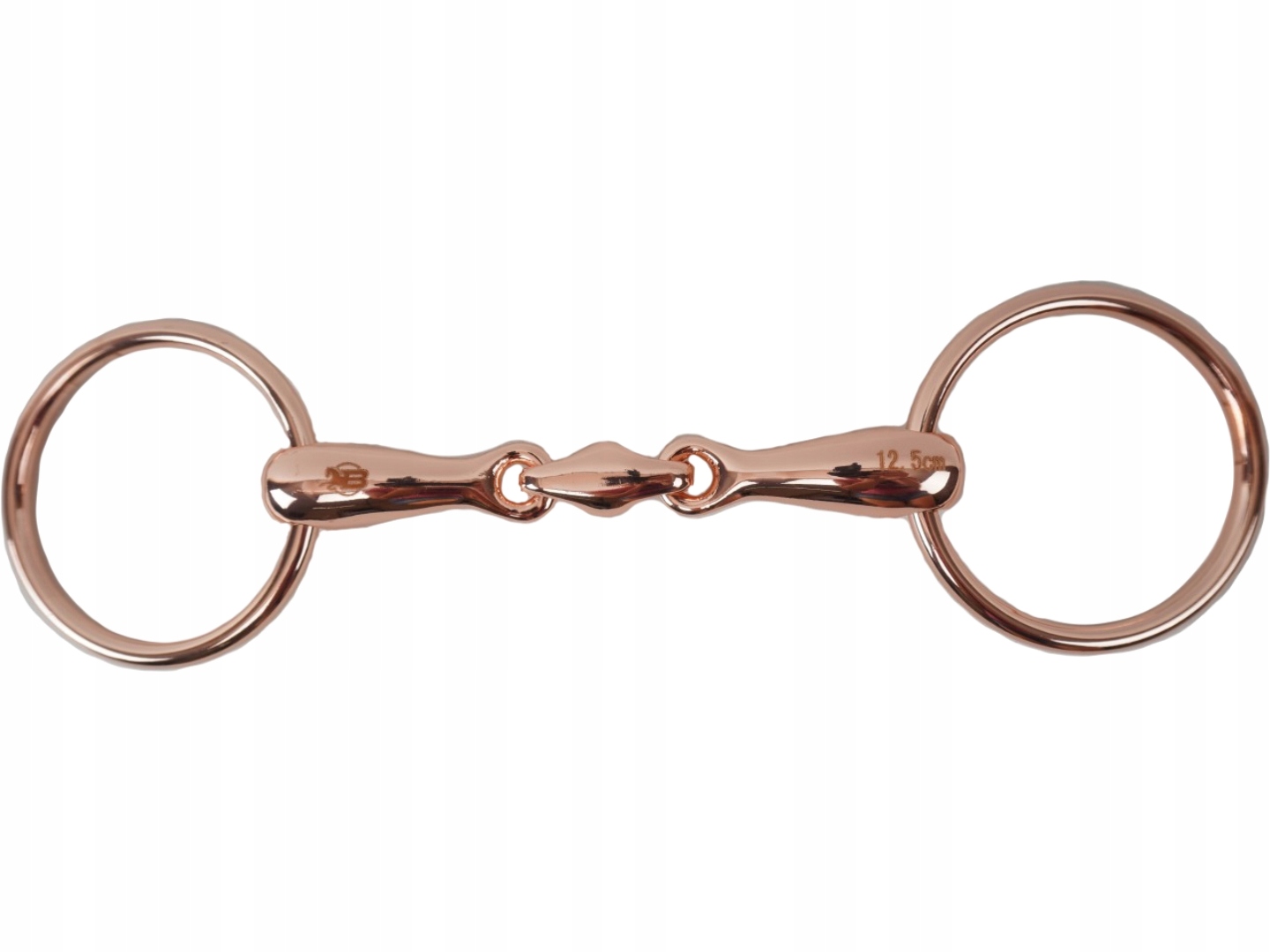 Wędzidło zwykłe podwójnie łamane Rose Gold Balotade 12,5 cm