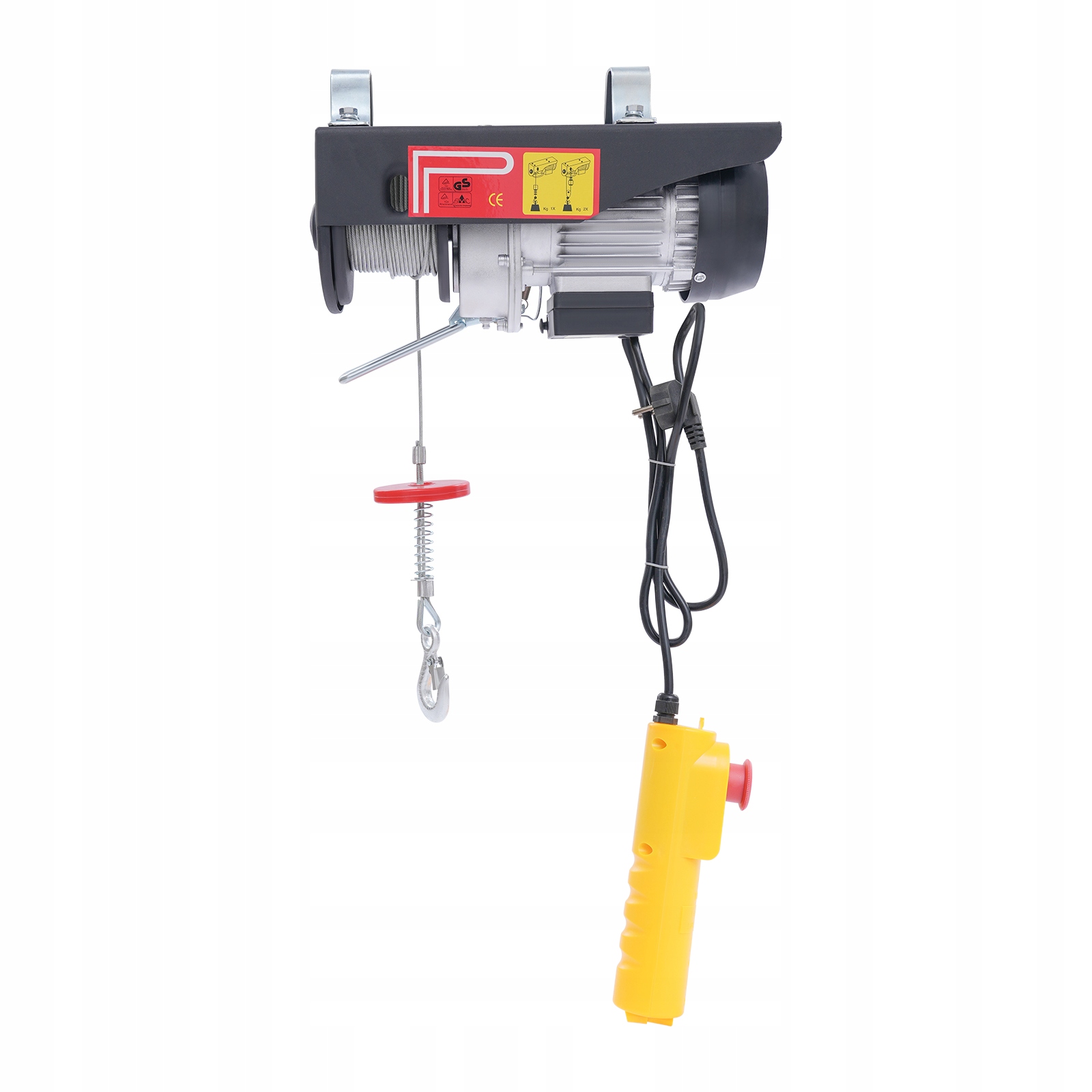 Elektrický Naviják 125-250 kg Bezdrátový Pilot Ocelový Drát 18M 550W