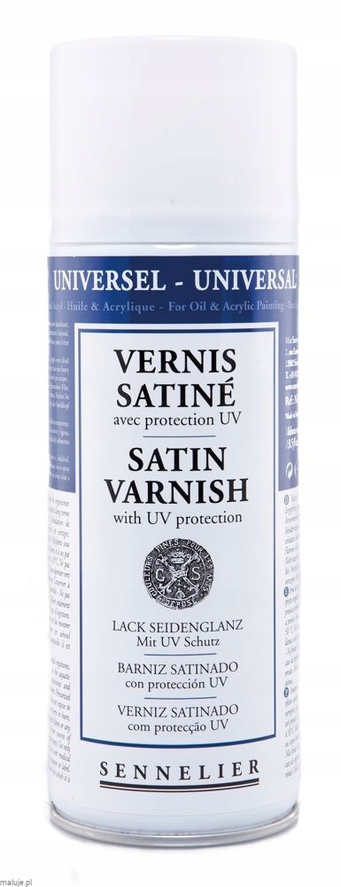 Sennelier Verniks Saténový Olej-akryl 400ML Sprej