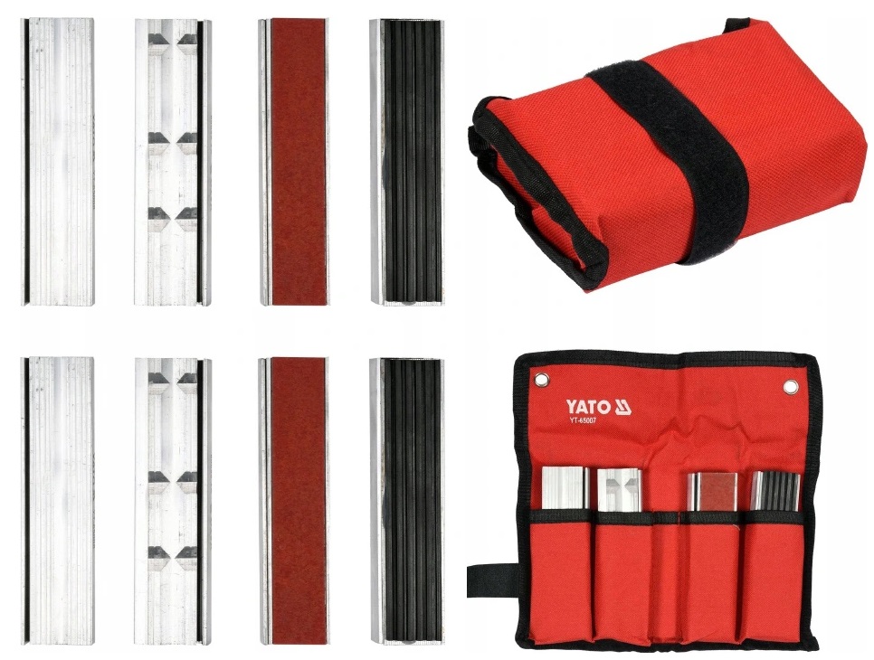 SZCZĘKI WYMIENNE DO IMADEŁ 4 RODZAJE 125mm YATO Kod producenta YT-65007