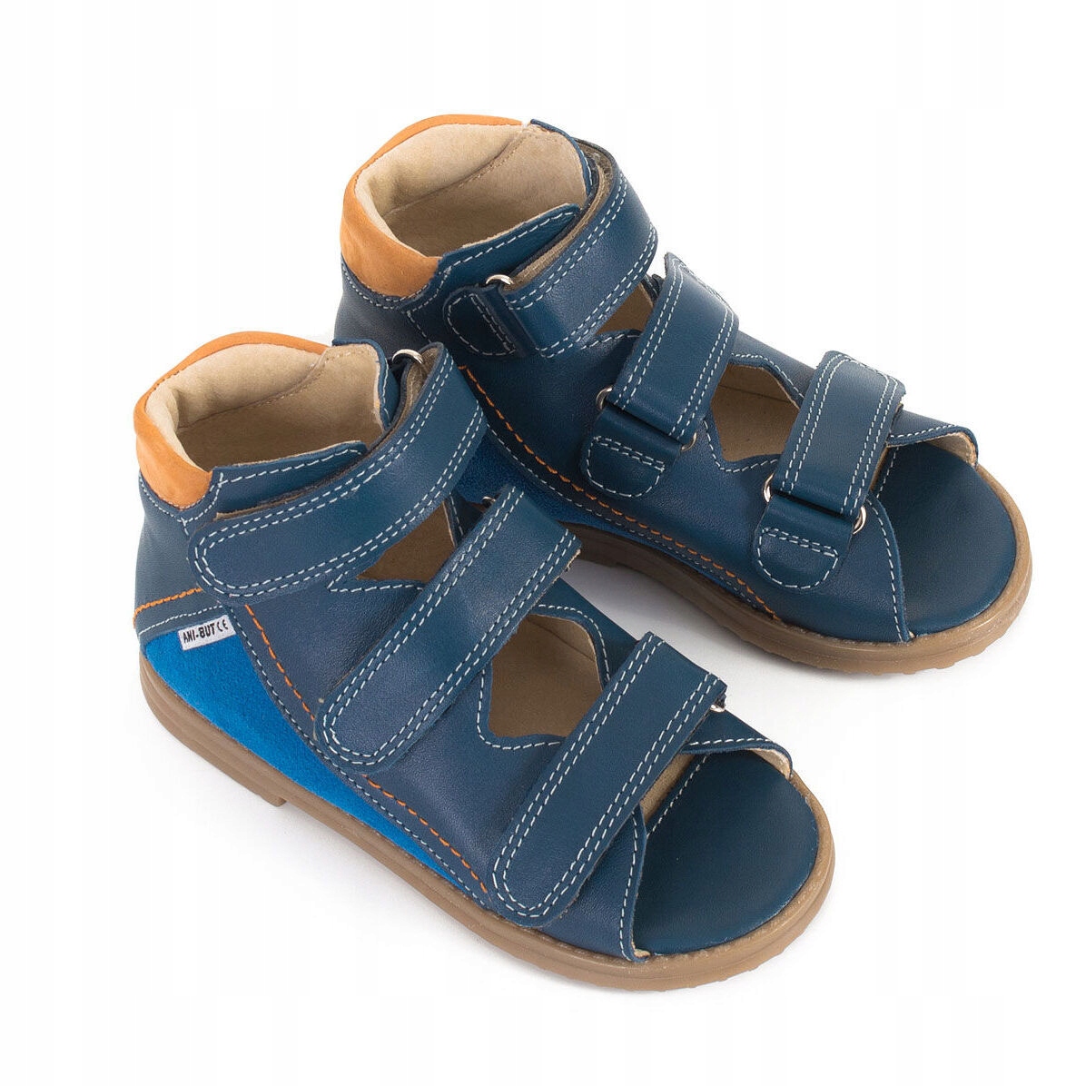 SKÓRZANE PROFILAKTYCZNE SANDAŁY DZIECIĘCE Z OBCASEM THOMASA ANI-BUT R27 Kod producenta 259