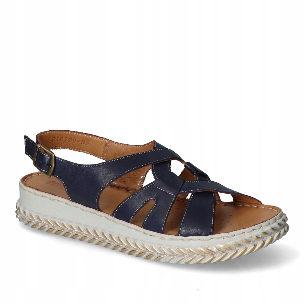 Sandály Manitu 910209-05 Granátové lico 37