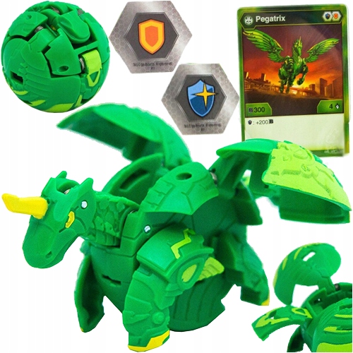 BAKUGAN PEGATRIX FIGURKA TRANSFORMUJĄCA KULA SPIN MASTER KARTA MAGNETYCZNA