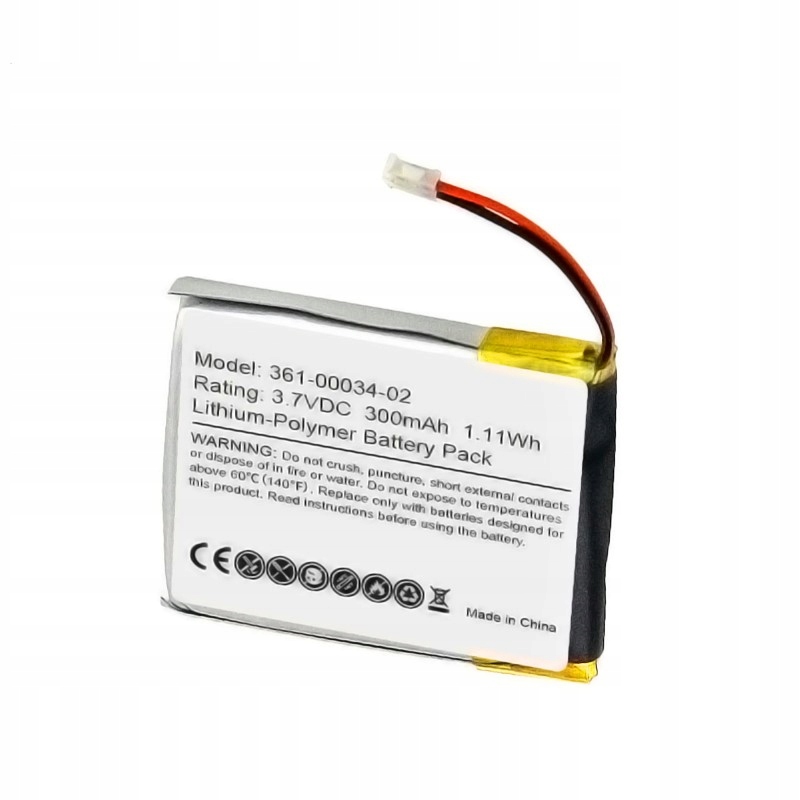 Bateria 3.7V 300mAh 361-00034-02 Garmin Fenix 3 Fenix 3 Hr Smartwatch