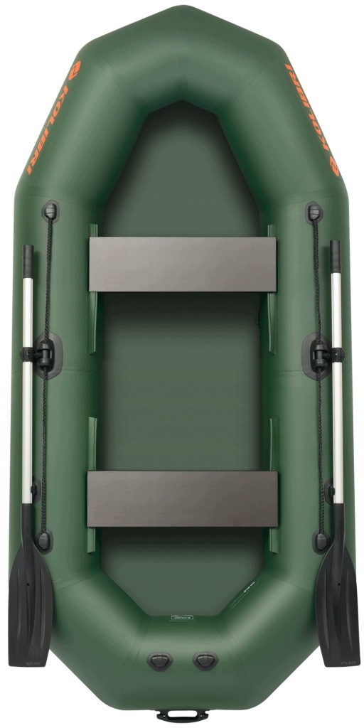 Raft Kolibri K-270TL s rolovací podlahou, zrcadlem a lištou proti oděru, zelený