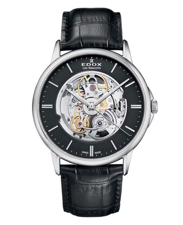 Hodinky Edox Les Bemonts Automatic Skeleton 85300-3-NIN 42,00 mm 3ATM