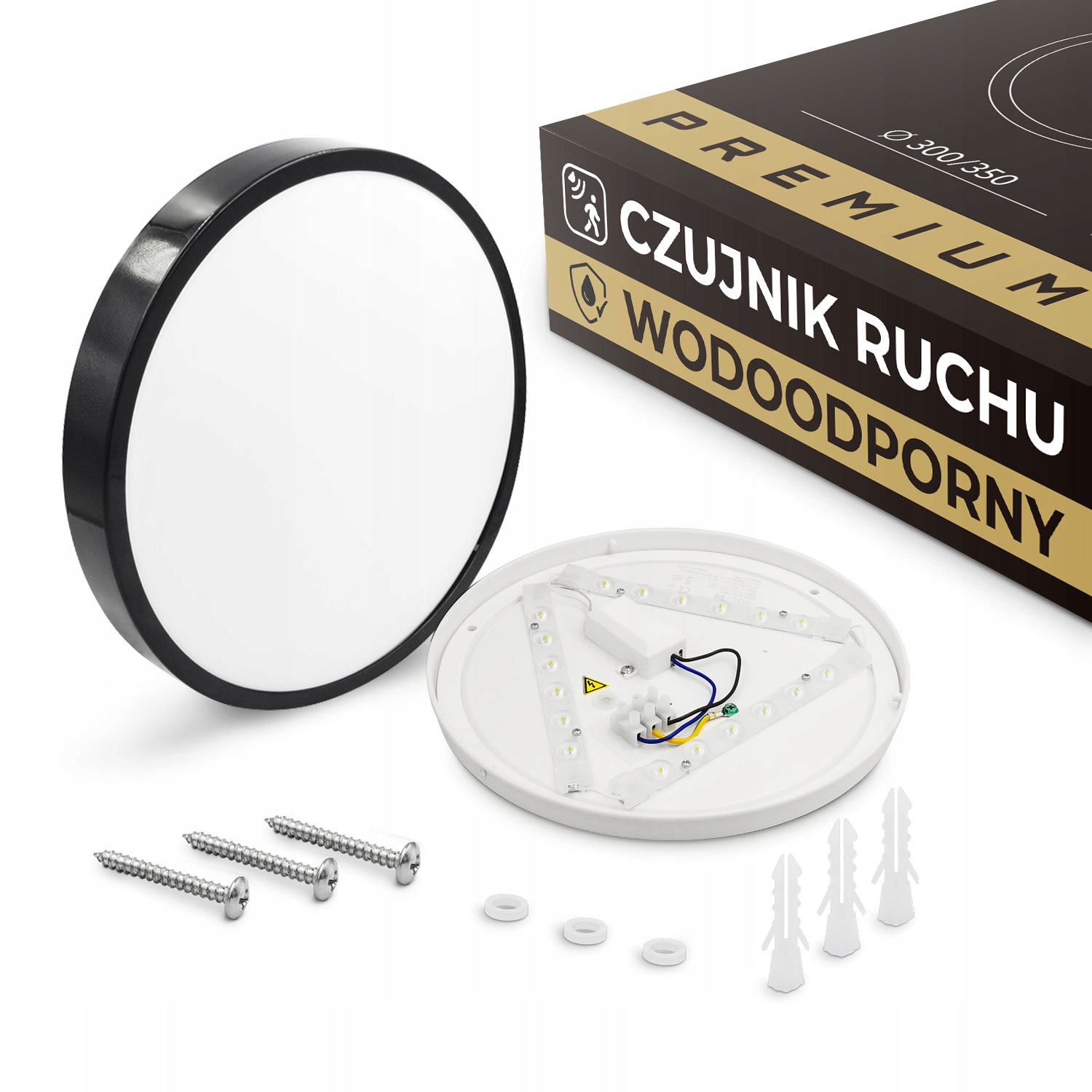 

Lampa na Klatkę Schodową Plafon IP44 Czujnik Ruchu