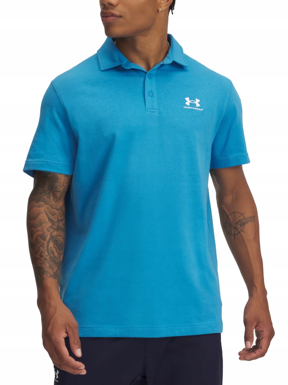 Polokošile Under Armour pánské 1386608-452 s límečkem modré XL