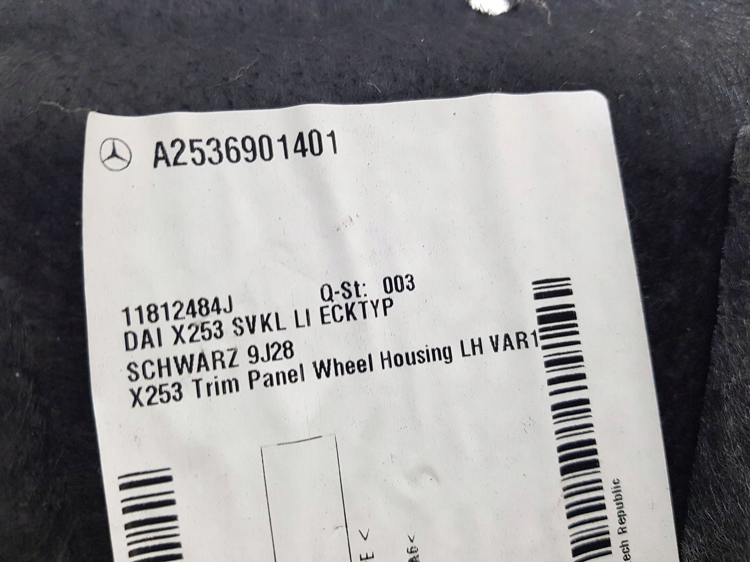 boot upholstery left MERCEDES X253 W253 GLC A2536901401