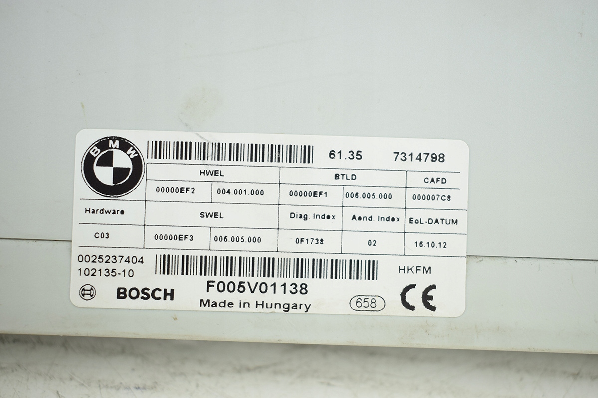 module control unit bonnet electrical rear part BMW 3 F31