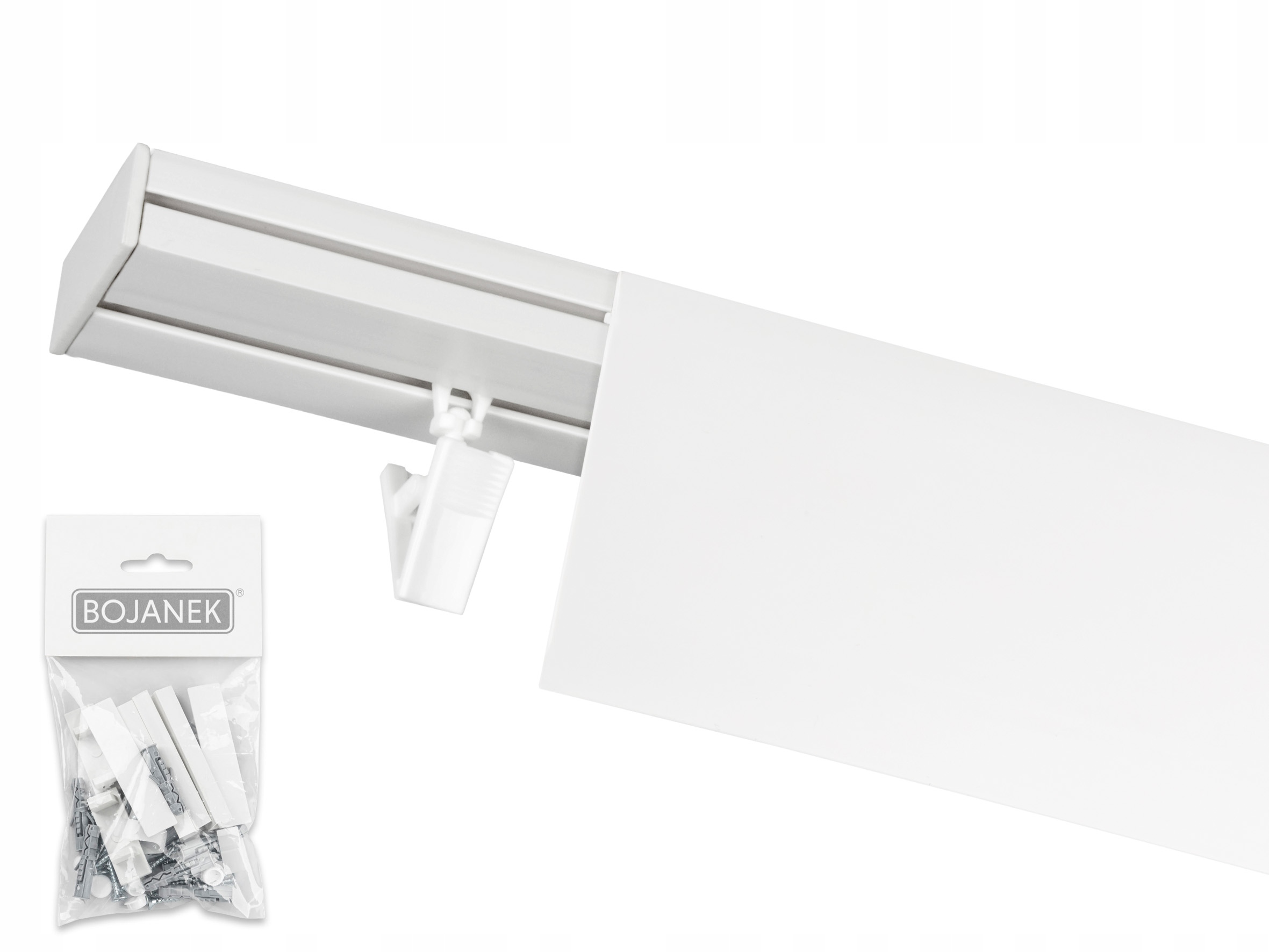 SZYNA SUFITOWA BOJANEK PCV I-torowa z Osłoną 400cm