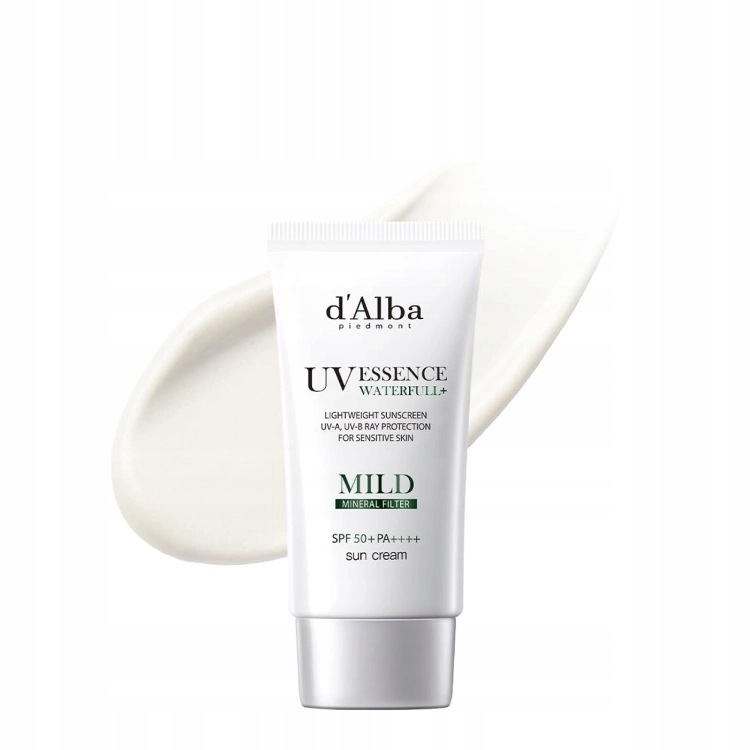 D'Alba Uv Essence Waterfull+ jemný opalovací krém SPF50+ Pa++++ 50ml