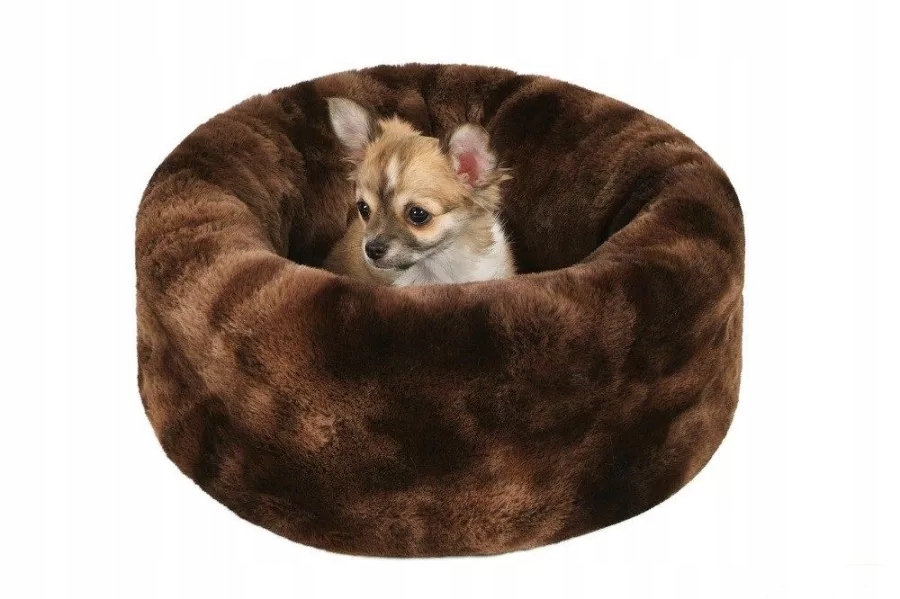 Levně O´Lala Pets pelíšek Ella hnědý melír průměr 40 cm